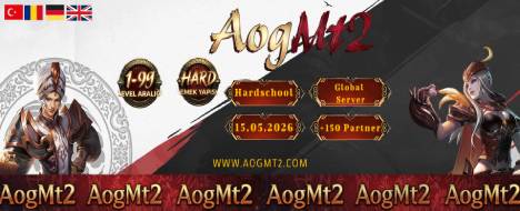 AogMt2 Hardschool - Metin2 PvP Server Banner | Oldschool | Max Lv 99