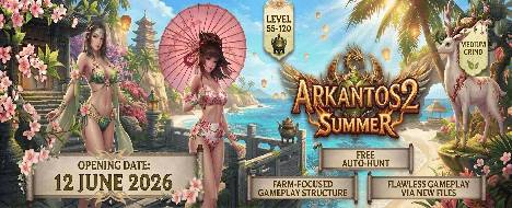 Arkantos2 55-120 New School - Metin2 PvP Server Banner | Newschool | Max Lv 100000
