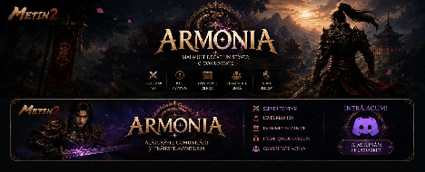 Armonia2 PVM Classic - Metin2 PvP Server Banner | Oldschool | Max Lv 120