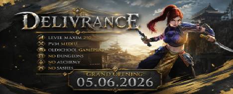 DelivranceMT2 | Vintage GamePlay - Metin2 PvP Server Banner | Oldschool | Max Lv 250