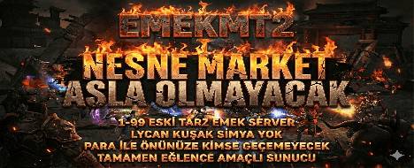 ASLA NESNE MARKET OLMAYACAK EĞLENCE AMAÇLI - Metin2 PvP Server Banner | Oldschool | Max Lv 99