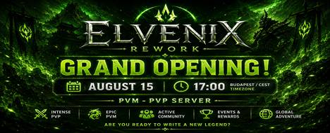 Elvenix Rework Global - Metin2 PvP Server Banner | Newschool | Max Lv 30