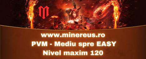 Minereus - Metin2 PVM Mediu - LVL MAX. 120 - Metin2 PvP Server Banner | Middleschool | Max Lv 120