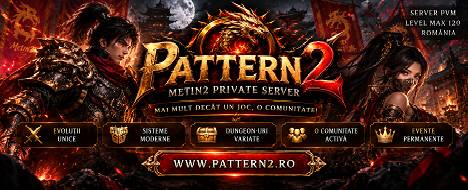 Pattern2 - PvM Easy 120 - Metin2 PvP Server Banner | Middleschool | Max Lv 120