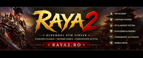 Raya2 PvM Oldschool | RO/EN - Metin2 PvP Server Banner | Oldschool | Max Lv 127