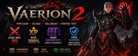VAERION2 PVM MEDIUM TE ASTEPTAM - Metin2 PvP Server Banner | Middleschool | Max Lv 99