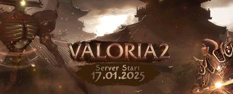 VALORIA2 | SERVER START: 17 JANUARY - Metin2 PvP Server Banner | Official-Like | Max Lv 105