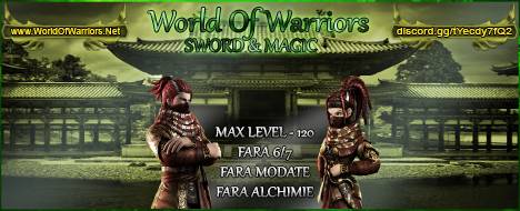 World Of Warriors - MMORPG - Metin2 PvP Server Banner | Middleschool | Max Lv 120